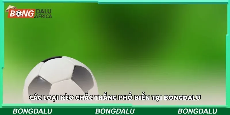 Các loại kèo chắc thắng phổ biến tại Bongdalu